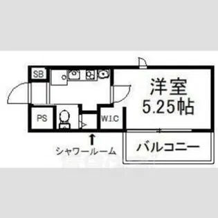 DETOM-1京都外大南【3階】の間取り