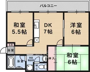 パレット御池【6階】の間取り