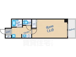 ドエル天神【1階】の間取り