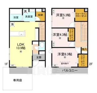 サザンレスト【1階】の間取り