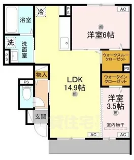 サザンレスト【1階】の間取り