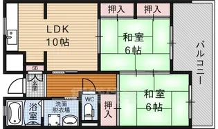 コンフォート出水【3階】の間取り