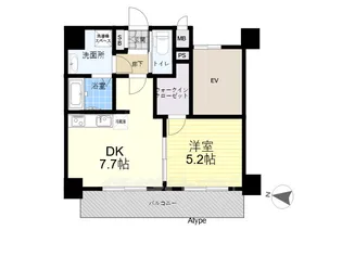 CREST TAPP新大阪【4階】の間取り