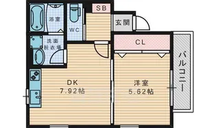 Lunaria宮之阪【2階】の間取り