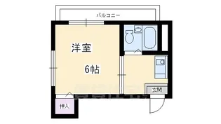 フロンティア西森ビル【2階】の間取り