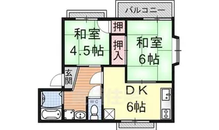 シャルム小柿【1階】の間取り