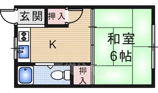 松田文化【205号室】の間取り