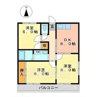 ハイツセレナーデ【4階】の間取り
