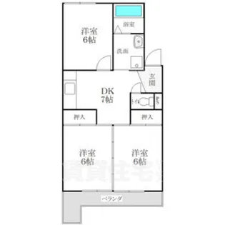 CORPO SHINYASHIKI【3階】の間取り