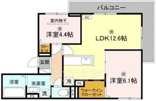 ピュアハイツ2【1階】の間取り