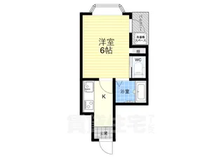 マーキュリー東住吉B棟【201号室】の間取り