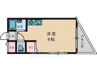 シャンテー津田【5階】の間取り