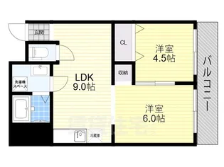 メゾン南桃園【2階】の間取り