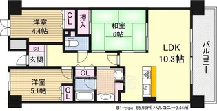 テレーズ神崎川【509号室】の間取り