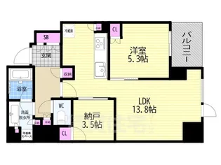 パークホームズ京都二条城【6階】の間取り