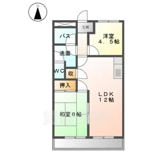 エスポワール滝の水【2階】の間取り