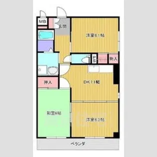 ラ・カーザ小島【1階】の間取り