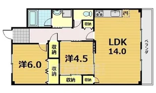 エリセオびわ湖【9階】の間取り