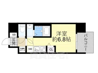 セレニテ十三ミラク【3階】の間取り