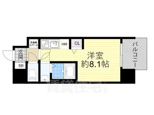 セレニテ十三ミラク【7階】の間取り