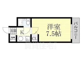 EPO北野レジデンス【9階】の間取り