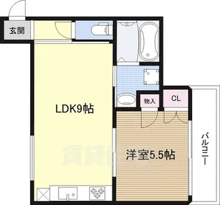 ブランレグルス【2階】の間取り