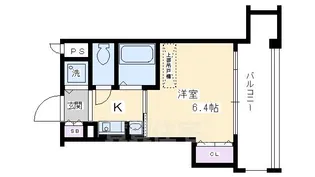エステムコート京都河原町プレジール【3階】の間取り