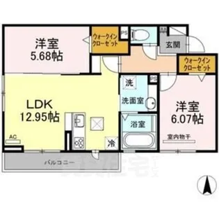 エスポワール星崎【1階】の間取り