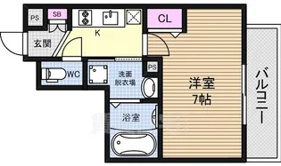 アスヴェル新大阪SOUTH【3階】の間取り