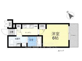 グランドロアール上新庄【2階】の間取り