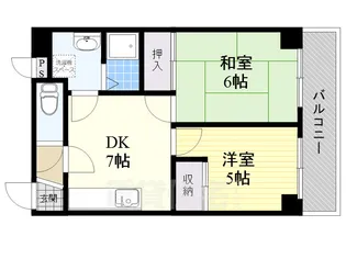モンリベルテ野中【3階】の間取り