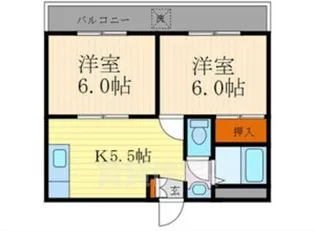 フラッツ東向日【3階】の間取り
