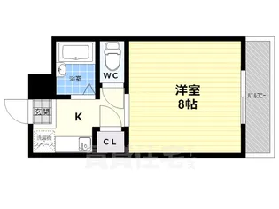 ハイツ松山【3階】の間取り