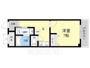 IF都島【7階】の間取り