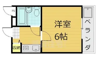 第20長栄イスズベル京都伏見【1階】の間取り