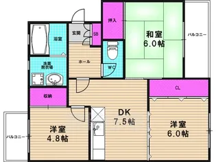 カーサナカムラ1【307号室】の間取り