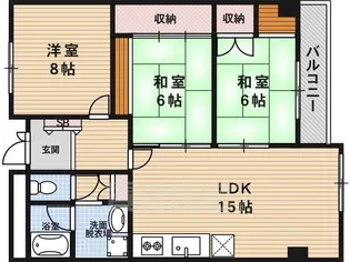 グランドパレスもと庄屋【5階】の間取り