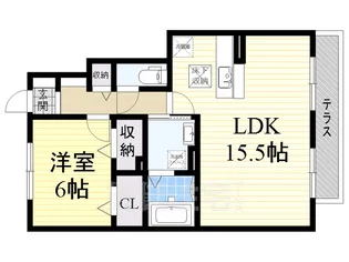 EXCELSIOR柏村【1階】の間取り