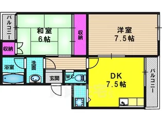 ベルエトワール【202号室】の間取り