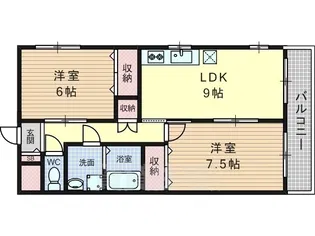 ヴィラステージ豊田【2階】の間取り