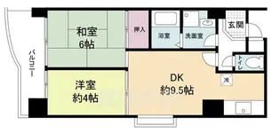 パラシオ西洞院【7階】の間取り