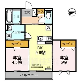 ランビエンス雅【2階】の間取り