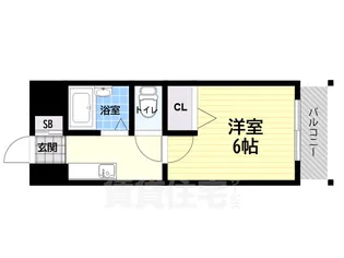 ローズコーポ阪神尼崎【7階】の間取り