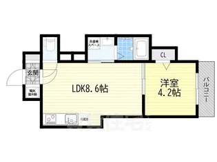アトムハウス2号館【1階】の間取り