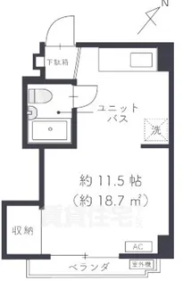 ロイヤル河原町五条【7階】の間取り