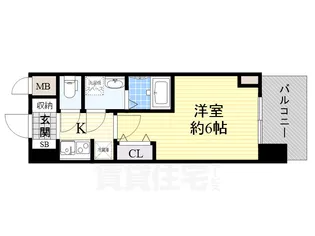 M-RESIDENCE新大阪Garden【4階】の間取り