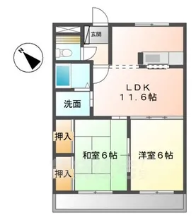 エトワールS【1階】の間取り