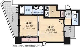エンクレスト天神シティ【8階】の間取り