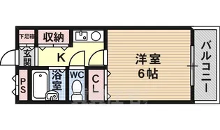 スクエアメゾン阪南【415号室】の間取り