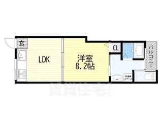 ローズハイツ【1階】の間取り
